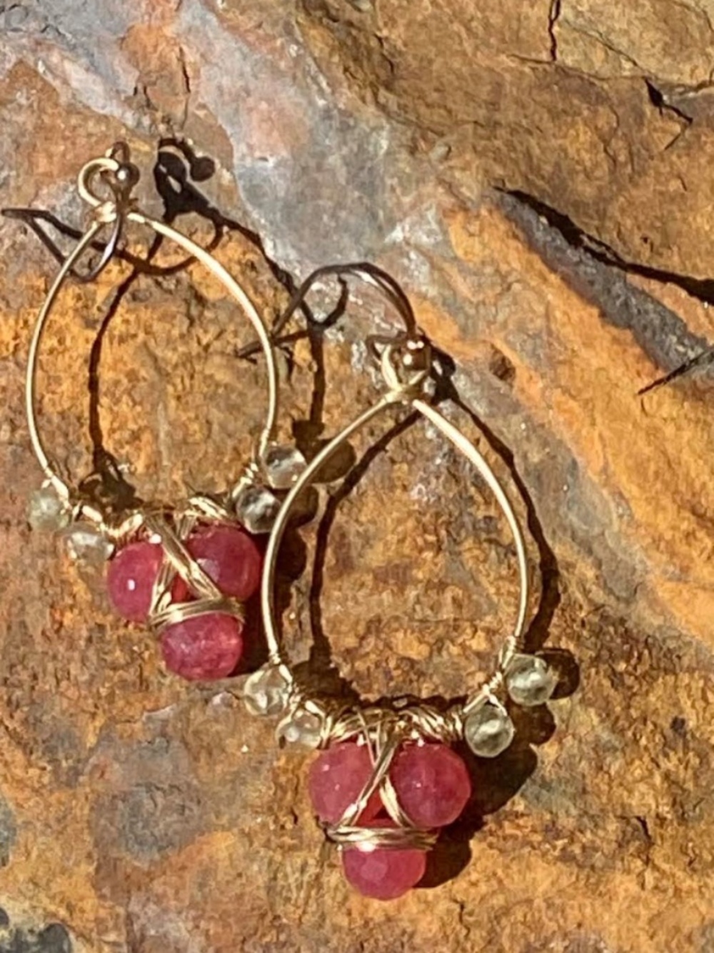 Handmade Genuine Stone Earrings